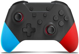 SWITCH コントローラー ブルートゥース5.0 HD振動 スリープ復帰 スイッチ コントローラー 連射機能付き ジャイロセンサー スイッチの全てシステムに対応 (ブラック)