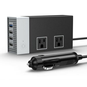 TAGEEBLU200W�C���o�[�^�[12v100v�ԃC���o�[�^�[�V�K�[�\�P�b�g�R���Z���gDC12V��AC100V�ɕϊ�USB4�|�[�g����12V�Ԑ�p�J�[�C���o�[�^�[