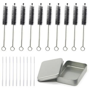 �N���[�j���O�u���V10�{90*36*8.5mm�Ȗ_10�{�ʂɕ���ꂽGloHyperX2�����X2Air�p�����^�тɕ֗��Ȏ��[�P�[�X�t��������100*70*20mm