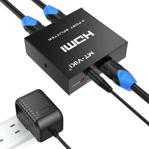 MT-VIKIHDMI���z��1����2�o��4K@30Hz�Ή��A2��ʓ����\���EHDCP�����@�\���ځA1x2HDMI1.4�X�v���b�^�[�APS5/Xbox/DVD/HDTV�Ή��A�d���A�_�v�^�[�t��