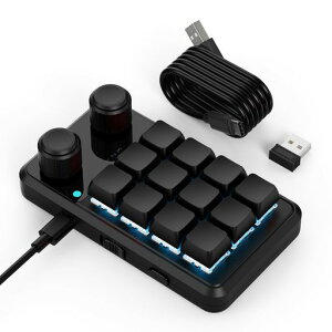 SIKAI CASE 2�m�u�t�� �Ў�L�[�{�[�h �}�N���L�[�{�[�h 12�L�[ 3��ڑ� �L��/���C�����X/Bluetooth�ڑ� �Q�[�~���O�L�[�{�[�h 3���C���[ ���J�j�J�� �v���O�����\ RGB �o�b�N���C�g �J�X�^�}�c