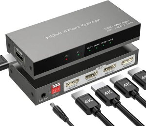 �y4K4��ʓ����o�́zHDMI���z��1����4�o�̓X�v���b�^�[HDMI4�o��4����4���zSplitter3D�f�����͑�PS5PS4PCSwitch�Ή��o�͑��V���[�vTV���j�^�[�v���W�F�N�^�[�Ή�