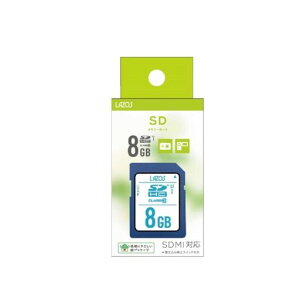 LAZOS SD�J�[�h 8GB �N���X10 SDHC �������[�J�[�h SDMI�Ή� L-B8SDH10-U1