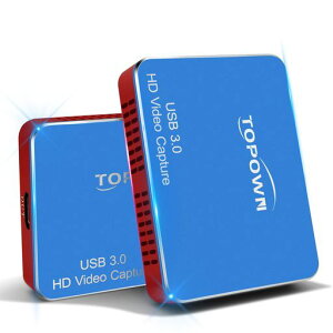 �yTopown.co.jp����zHDMI�L���v�`���[�{�[�hUSB3.01080P60FPS�Q�[���L���v�`���[Switch/PS4/Xbox/Mac/PC/�E�F�u�J����/�r�f�I/�g�ѓd�b�ɑΉ�����Ղ���[�ځ[��Windows/OS