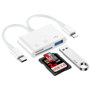 �y2025MFi�F�ؕi�z�^�C�vc�J�[�h���[�_�[LightningiPhone17SD�J�[�h���[�_�[�g��USB-COTG�P�[�u��iPhone�������J�[�h���[�_�[USB3.0/SD/MicroSD�ϊ��A�_�v�^