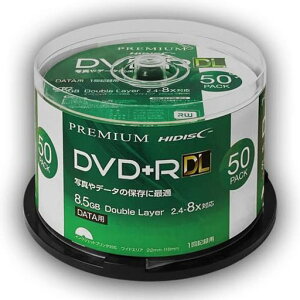 HIDISCDVD-R�f�[�^�p8.5GBDL�Ж�2�w�e��8�{���Ή�1��L�^�p�C���N�W�F�b�g�v�����^�Ή�50���X�s���h���P�[�X��