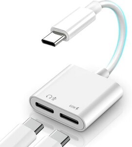 �y2026�V�Łz USB-C �C���z���W���b�N �ϊ� �^�C�vc �C���z�� �ϊ� 2in1 �[�d���Ȃ���C���z�� PD�}���[�d ���X���X���� ���ʒ���/�ʘb/���y�Ή� iPhone17/16/15/iPad/Android �X�}�[�g�t�H�� �^�u���b�g