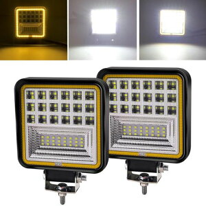 X-STYLE126WLED��Ɠ����[�N���C�g���P�x�ȃG�l��+���F12V24V�f�b�L���C�g�^�C�����ԊO���O�Ɠ��g���b�N����@�_�Ƌ@�B�����ƑD���W�����g���N�^�[�ėp�z���C�g+�C�G���[2����