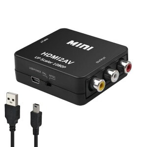 HDMI to AV �ϊ��R���o�[�^�[ HDMI to RCA �ϊ��R���o�[�^�[ hdmi �E������� RCA �ϊ��A�_�v�^�[ NTSC/PAL �؂�ւ� AV �R���|�W�b�g(���b�h�A�z���C�g�A�C�G���[)3�F�[�q 1080P 60Hz Xbox / PS3 /