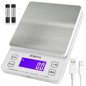 BOMATA(�{�}�^)�͂���f�W�^���L�b�`��0.1�P��5kg�S����o�b�N���C�g���USB�[�d�����ԃp�l���^�b�`���{�^���n��ݒ蕗�܈���ml�X�e�����X�f�W�^���X�P�[��(�y�ʏ�����������)B606�[�d����...