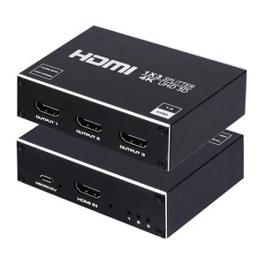 HDMI���z��Z���N�^�[1����3�o��HDMI�X�v���b�^�[1x3�����o�̓A�_�v�^�[1.43D4K�Ή�PCXboxPS4FireTVStickAppleTV�p