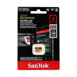 SanDisk Extreme microSDXC UHS-I�J�[�h 2TB �ő�240MB/�b�̓ǂݎ�葬�x��140MB/�b�̏������ݑ��x(�A�_�v�^�[�Ȃ�)
