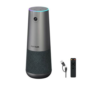 NuroumC402026�A�b�v�O���[�h�ŉ�c�p�J�����}�C�N�X�s�[�J�[4K�E�F�u�J����120°���L�p�m�C�Y�L�����Z�����O�}�C�N�����g���}�C�N&USB�h���O���Ή��ő�16���[�g���W���͈�