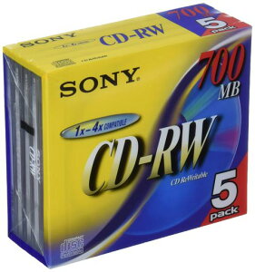 �\�j�[CD-RW���f�B�A700MB5P10mm�P�[�X5CDRW700D