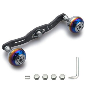 HEIGHTEN 130/120/110mm ���[�� �n���h�� ����4mm 1.5K�Y�z �J�[�{�� 30mm�m�u���� �V�}�m(SHIMANO) �_�C��(DAIWA) �A�u(Abu) �ʗp �x�C�g���[�� �p Aurora Series (130mm,