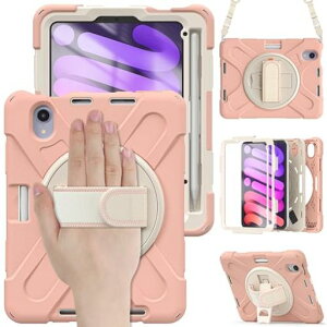 iPad mini7 �p �P�[�X(A17 Pro 2024�Ή�)iPad mini ��7����/��6�����p �ČRMIL�K�i�E�c�u��/���u�� 360�x��] �y���z���_�[�t�� �X�^���h ���߉\�n���h�X�g���b�v�ƌ��|���[�t�� �Ў� ��� ��v �c
