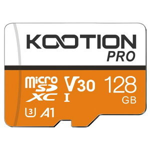 KOOTIONmicroSD�J�[�h128GBTF�J�[�hSD�A�_�v�^�[�tClass10UHS-I�������J�[�hSDXC�}�C�N��SD�J�[�hU3A1V30�������]���X�}�[�g�t�H���h���C�u���R�[�_�[�f�W�J���^�[�u���b�hPC�ȂǑΉ�