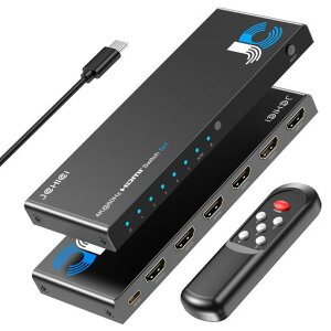 �y4K����ŁzJCHICIHDMI�؂�ւ���5����1�o��4K@60Hz/2K@120Hz/1080P@240HzHDMI2.0�ؑ֊�Z���N�^�[�����R���t��HDCP2.2/HDMI2.0HDR3D�Ή��I�ׂ鎩���E�蓮�ؑ֋@�\