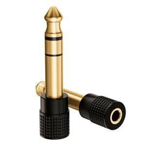 VCELINK6.35mm1/4�I�X~3.5mm1/8���X�I�[�f�B�I�A�_�v�^�[�����b�LTRS�X�e���I�W���b�N���^�J�n�E�W���O�w�b�h�t�H���A�M�^�[�A�~�L�T�[�A�A���v�A�L�[�{�[�h�p2�p�b�N