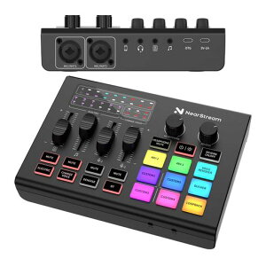 NearStreamAMIX20U�I�[�f�B�I�C���^�[�t�F�[�XUSB�I�[�f�B�I�~�L�T�[�Q�[�~���O�~�L�T�[PC/�X�}�z/�^�u���b�gRGB���C�e�B���OXLR/6.35mm�R���{����AUXBluetooth�}�C�N/�w�b�h�z��/�y��p
