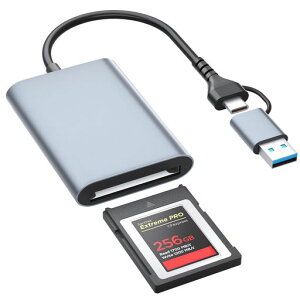 �yCFexpressType-b��p�zLecnvuoCFexpressTypeB�J�[�h���[�_�[8K�]���\�����]��10GbpsUSB3.2Gen2USB-C/A2-in-1�^�C�vBCFexpress�A�_�v�^�[