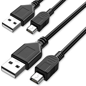 MiniUSB�P�[�u��1M/2�{USBA�I�X-USBminiB�I�X�Ή��R���g���[���[/�f�W�J��/�h�����R�ڑ��P�[�u���[�d�ƃf�[�^�]���Ή��J�[�i�rHDD/MP3MP4�v���[���[/�p�\�R��/Canon