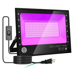 ARREBOL(�A���{��)led������u���b�N���C�g100W���O�����C�g�����펇�O��������PSE�F��IP66�h���@�\UV���C�g395-405nm1.8M�R�[�h���O�p����Ɩ���L�������C�g�p�[�e�B�[�p�i3D���f�������p