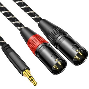 3.5mmtoxlrx22MMuchfox2xlr3.5mm�ϊ�3.5mmto2XLR(�I�X)�}�C�N�P�[�u��3.5mmtrstoxlr�I�X�ϊ��P�[�u��3.5mm(1/8Inch)�X�e���I(�I�X)to