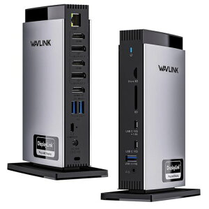 WAVLINK DisplayLink�Ή� ���j�o�[�T���h�b�L���O�X�e�[�V����|�g���v��4K�Ή� USB-C/USB 3.0 �m�[�gPC�p|M1/M2/M3