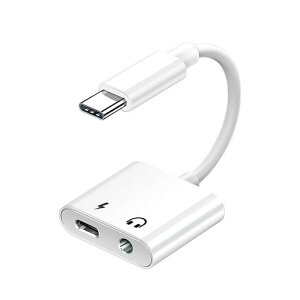 2in1Type-Cto3.5mm�C���z���ϊ��A�_�v�^�[�d���Ȃ��璮����PD60W�����[�d�`�b�v���ډ��ʒ���/�ʘb/���y�Ή�iPhone16/15/iPad/GooglePixel/Galaxy/Android��Type-C