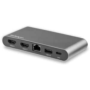 StarTech.comUSB-C�ڑ��}���`�A�_�v�^4KHDMI�f���A�����j�^�[�Ή��~�j�h�b�NWindows�̂ݑΉ�2xUSB-A100WPD3.0GbEDK30C2HAGPD