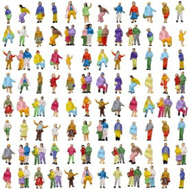 情景コレクション 人間 人形 人物 人間フィギュア塗装人 1:150 100本入り 箱庭 鉄道模型 建物模型 ジオラマ 教育 DIY
