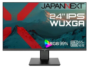 JAPANNEXT24C`IPSplWUXGA(1920x1200)𑜓xtj^[JN-IPS24WX-C6HDMIDisplayPortUSB-C(ő65Wd)sRGB:99%HDRAXyNg16:10