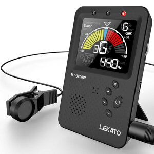 LEKATO �`���[�i�[ ���g���m�[�����[�h�t 3in1�f�W�^�� �M�^�[/�x�[�X/�s�A�m�p �N���b�v�}�C�N�t �y�� ���g���m�[�� �s�b�N�A�b�v�N���b�v �{�[�J���f�W�^���r�[�g���[�h LED�J���[�f�B�X�c