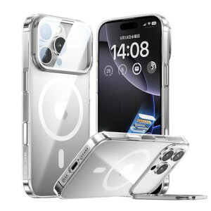 MAGICJOHN�Ή�iPhone16ProMax�P�[�X�N���A�|�b�v�J���X�^���h�P�[�X���ϖh�~�ϏՌ�PC�ގ������h�~�����^�y�ʃ��C�����X�[�d�Ή��X�}�z�P�[�X�N���A�P�[�X6.9�C���`