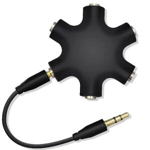 Tosenk3.5mm�X�e���I�C���z���v���O(�I�X-�I�X)�}���`�C���z���X�v���b�^�[�C���z�����z/����5�o��6�[�q���X�ڑ���R�l�N�P�[�u��(�u���b�N)for�X�}�[�g�t�H���E�^�u���b�g
