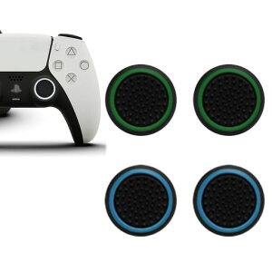 SZSL PS5 �R���g���[���[ �X�e�B�b�N�L���b�v PS4 / PS3 / Xbox�A�i���O�X�e�B�b�N �ی�J�o�[ (4�Z�b�g) �Ή� �e�w �X�e�B�b�N�J�o�[ �V���R�� �R���g���[���[ �X�e�B�b�N�L���b�v ��p (�u���c