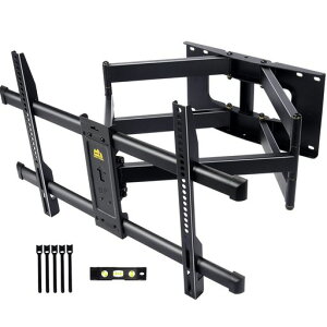 FORGINGMOUNT�e���r�Ǌ|������50-90�^LCD/LED�Ή�����^�Ǌ|���e���r����ω׏d75kg76.5CM�����O�A�[���t�����[�V�������O��&���E&�㉺���p�x����VESA600x400mm�܂�12�g16�h�̖؊Ԓ��ɑΉ�