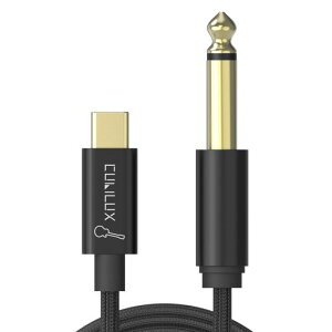 Cubilux�M�^�[�pUSBC�P�[�u��TypeCto6.35mm1/4�C���`���C������iPhone17/16/15ProMaxiPadProMacBookGalaxyS25/S24/S23/S22Pixel