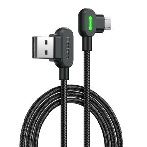 Mcdodo Micro USB�P�[�u�� �}�C�N��b�P�[�u�� 3A�}���[�d �����f�[�^�]�� USB-A�[�q�͕\���}���� ���[L�^�f�U�C�� micro b �P�[�u�� L�� �}�C�N��USB�P�[�u�� LED���C�g���� ���ϋv�i�C�����҂� �}�C�c