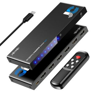 �u8K����ŁvHDMI�؂�ւ���5����1�o��8K@60Hz/4K@120Hz/1080P@240HzHDMI�ؑ֊�JCHICIHDMI2.1�Z���N�^�[�����R���t��HDCP2.3HDR3D�Ή��I�ׂ鎩���E�蓮�ؑ֋@�\