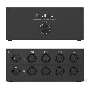 CubiluxAS-X24����1�o�̓X�e���IXLR�Z���N�^�[�p�b�V�u�o�����XXLR���C�����̓I�[�f�B�I�X�C�b�`���[�}�C�N�X�C�b�`�{�b�N�X?�t���A���~�����P�[�X�t�@���^���d���p�X�X���[�Ή�