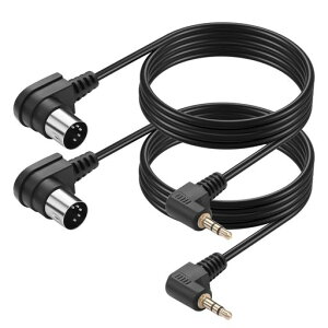 CERRXIAN5�s��DIN-3.5mm�P�[�u���A90�xMIDIDin5�s���I�X-90�x3.5mm1/8�C���`�I�XTRS�X�e���I�W���b�N�I�[�f�B�I�P�[�u���A�X�s�[�J�[�AMIDI�L�[�{�[�h�Ή�(1.5m2�{)