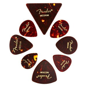 Fender �t�F���_�[ �s�b�N All Shapes, Celluloid Medley, Tortoise Shell, Medium, (8)