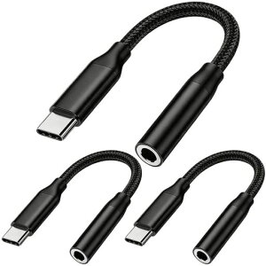 3�Z�b�g 3.5mm �ϊ� �^�C�vc �C���z���W���b�N �ϊ� �^�C�vc �C���z�� �ϊ� usb c �ϊ��A�_�v�^ �L�� �C���z���R�l�N�^�[ �w�b�h�z�� DAC���� �ʘb/���ʒ���/���y | iPhone