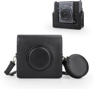 kinokooinstaxwideevo�P�[�XFuji�`�F�Lwideevo�J�����ی�o�b�O�x�m���C�hEVOPU���U�[�J�o�����߉\�ȃV�����_�[�X�g���b�v&���[�|�P�b�g�t��(�u���b�N)