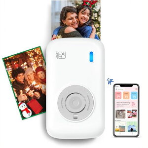 HPRT CP2100 �~�j �ʐ^�v�����^�[ ���킢�� Bluetooth�ڑ� �|�[�^�u���t�H�g�v�����^�[ USB�[�d AR�ʐ^�Ή� �h���E�h�o�E�w��h�~ �v���[���g ���s(�v�����^�[1�� + �t�H�g�p��10��) (�O���[)