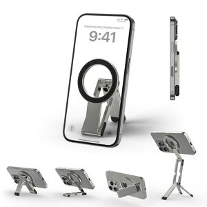 Ulanzi MA60 �X�}�z�O�r �~�j�O�r magsafe�ɑΉ� ���B��_ �X�}�z�X�^���h �~�j�g�уX�^���h �g�у����O �X�}�z�O���b�v ���^�y�� ���@�\�p�x�����\ ���u��/�c�u�� �܂肽���ݎ� ���ʃ}�O�l�c
