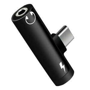 Type-Cto3.5mm�C���z���ϊ��A�_�v�^�[2in1�C���z���W���b�N�A�_�v�^�[���y�����Ȃ���[�d�ł����y/�ʘb���ʒ��߉\iPadPro/Galaxy/Xiaomi/HUAWEI�Ȃ�Type-C�|�[�g�̃f�o�C�X�ɑΉ�