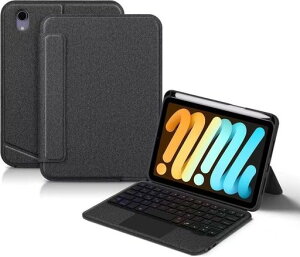 �c/���u���Ή�iPadMini6/Mini7�C���`�L�[�{�[�h�P�[�X�^�b�`�p�b�h�o�b�N���C�g�t���}�O�l�b�g���P�[�X������iPadMini6/Mini7�L�[�{�[�h�P�[�X�p�x�����R�ɕύX�P�[�X���C�z���g���b�N�p�b�h�c